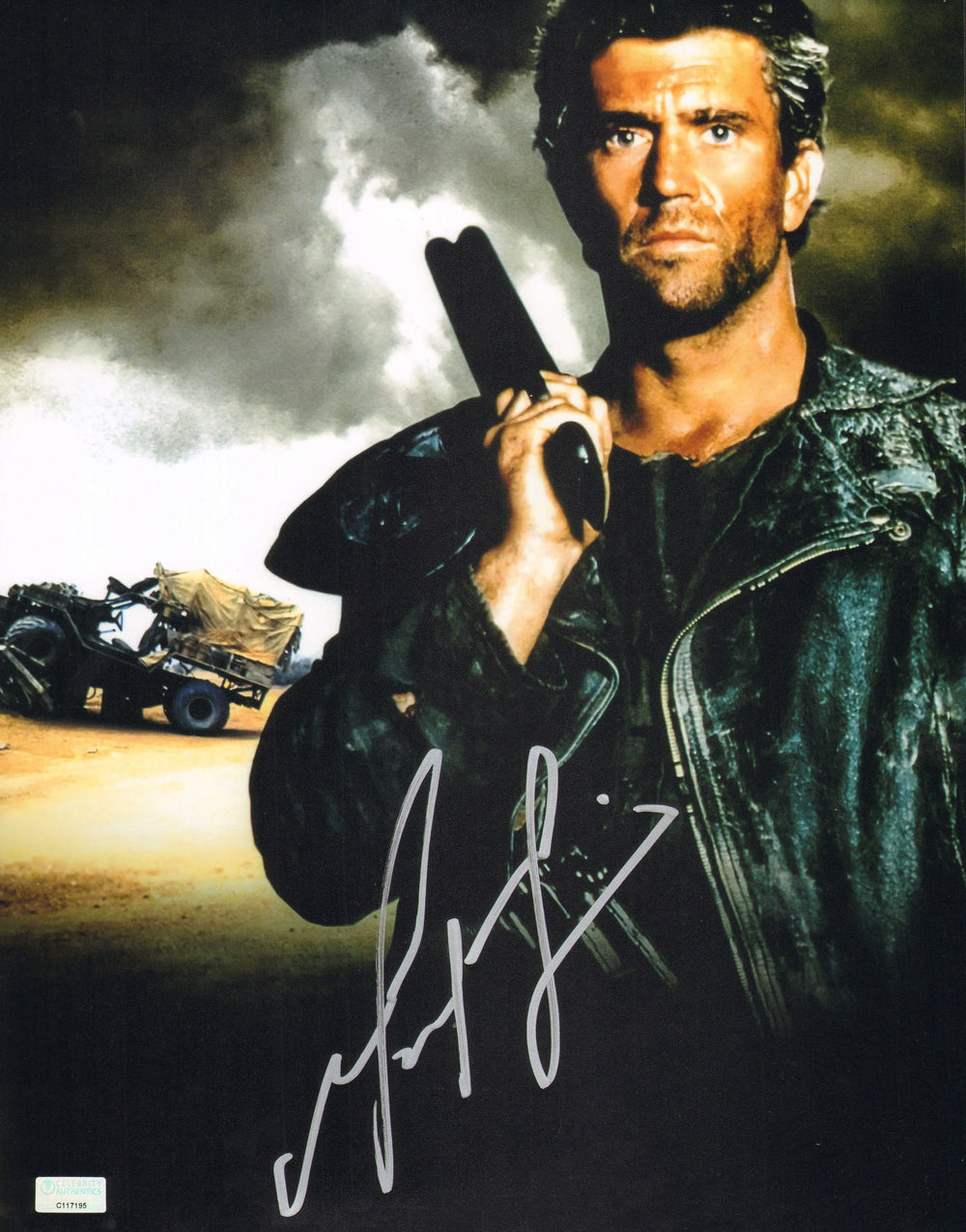 Mel Gibson as Mad Max Rockatansky in Mad Max 3: Beyond Thunderdome (Celebrity Authentics) Signed 11x14 Photo