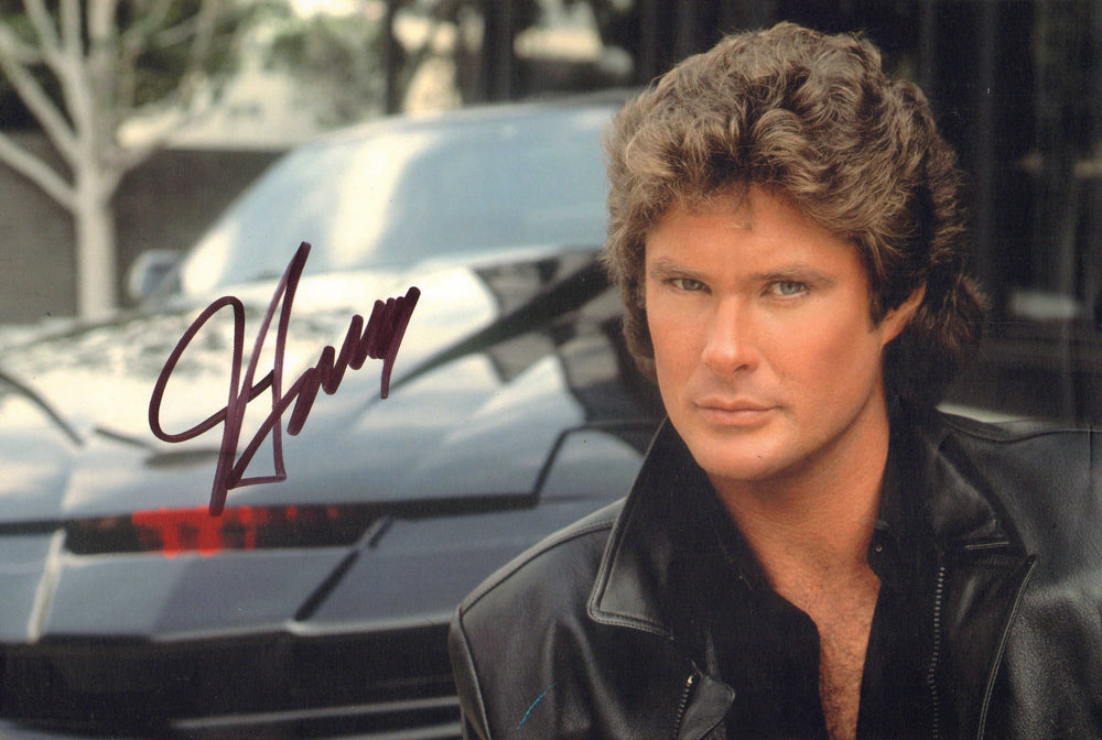 David Hasslehoff as Michael Knight in Knight Rider Signed 8x12 Photo