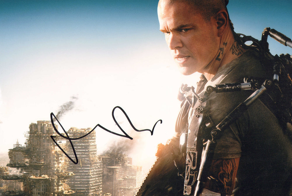 Matt Damon as Max Da Costa in Elysium Signed 8x12 Photo