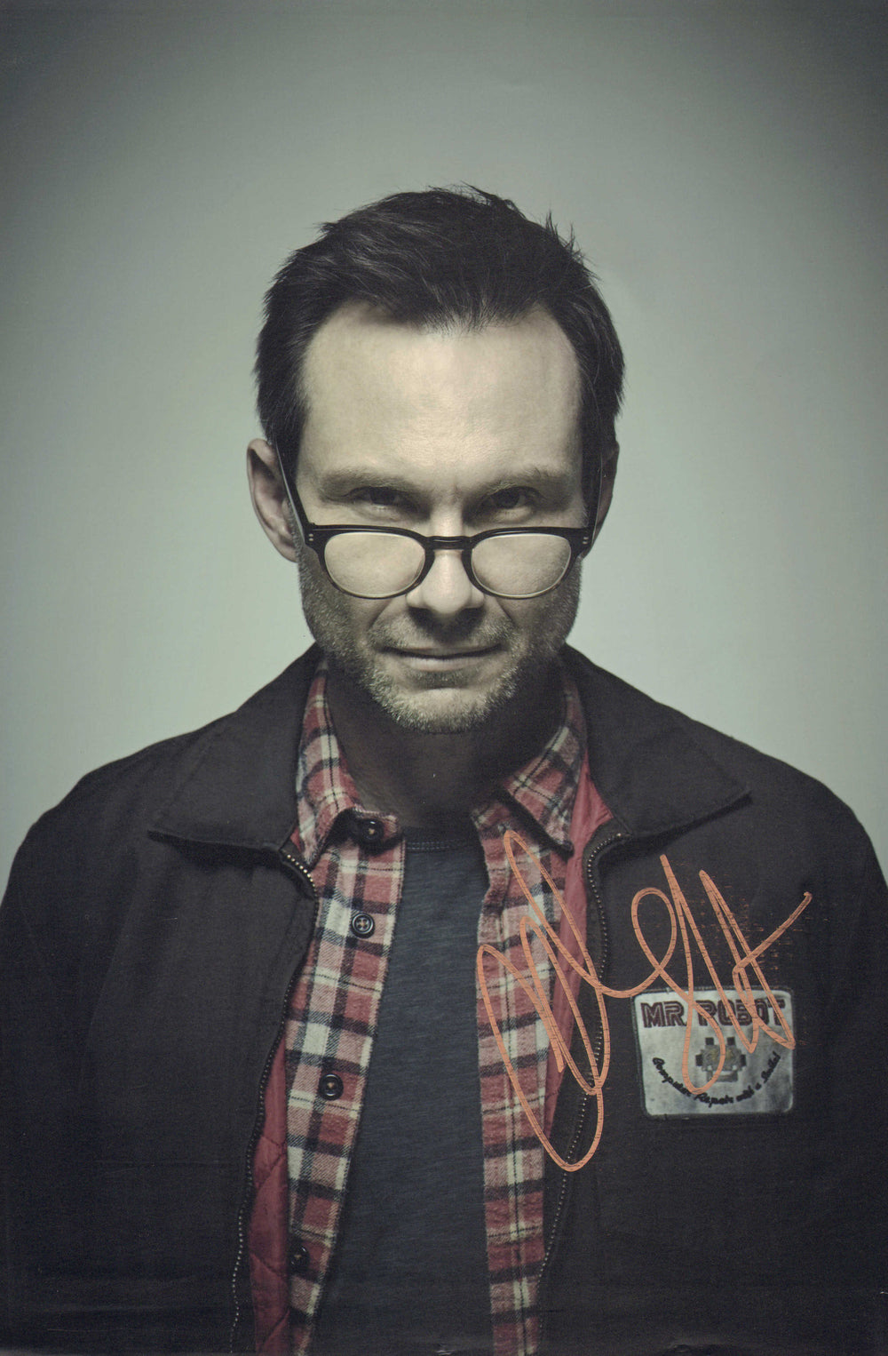 Christian Slater as Mr. Robot in Mr. Robot Signed 8x12 Photo