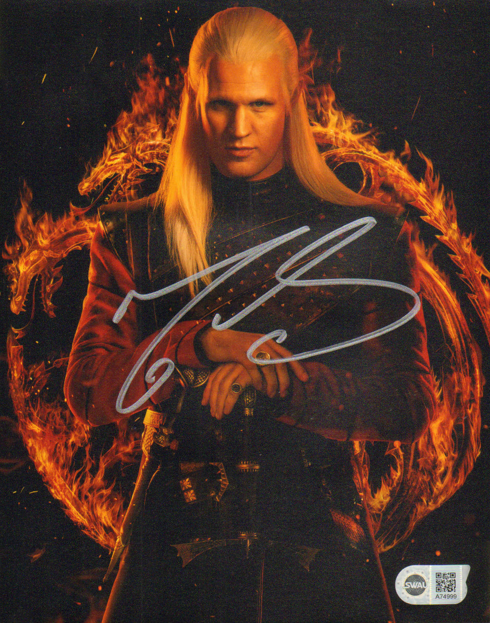Matt Smith as Daemon Targaryen in HBO's House of the Dragon (SWAU) Signed 8x10 Photo