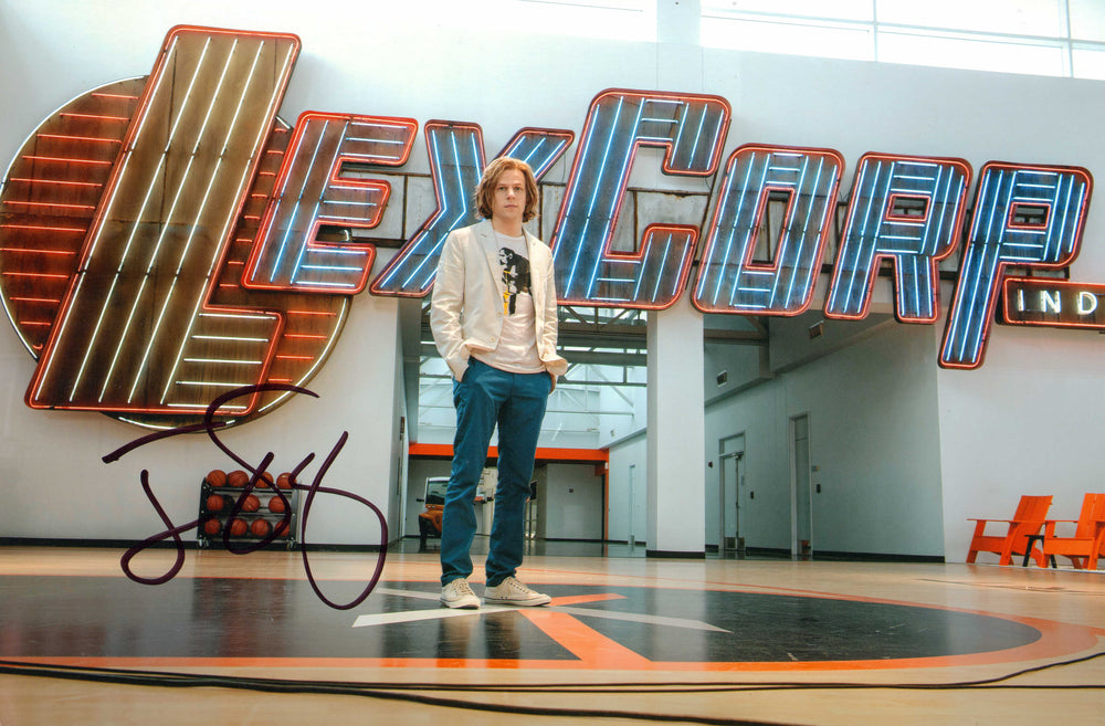 Jesse Eisenberg as Lex Luthor in Batman v Superman: Dawn of Justice Signed 8x12 Photo