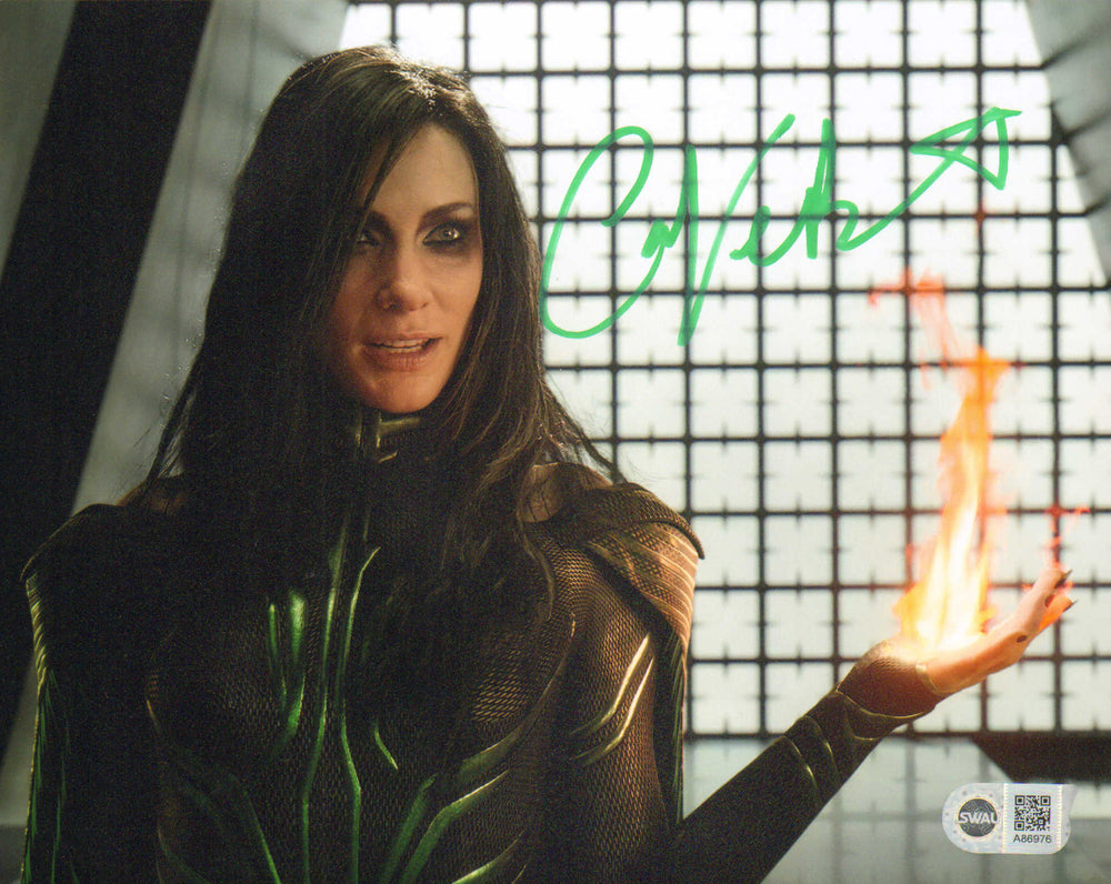 Cate Blanchett as Hela with Fire in Thor: Ragnarok (SWAU) Signed 8x10 Photo