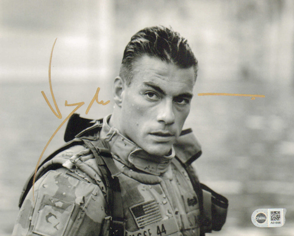 Jean Claude Van Damme as Private Luc Deveraux in Universal Soldier (SWAU) Signed 8x10 Photo