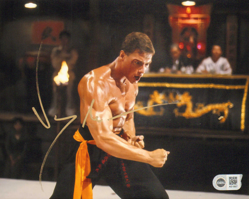 Jean Claude Van Damme as Frank Dux in Bloodsport (SWAU) Signed 8x10 Photo