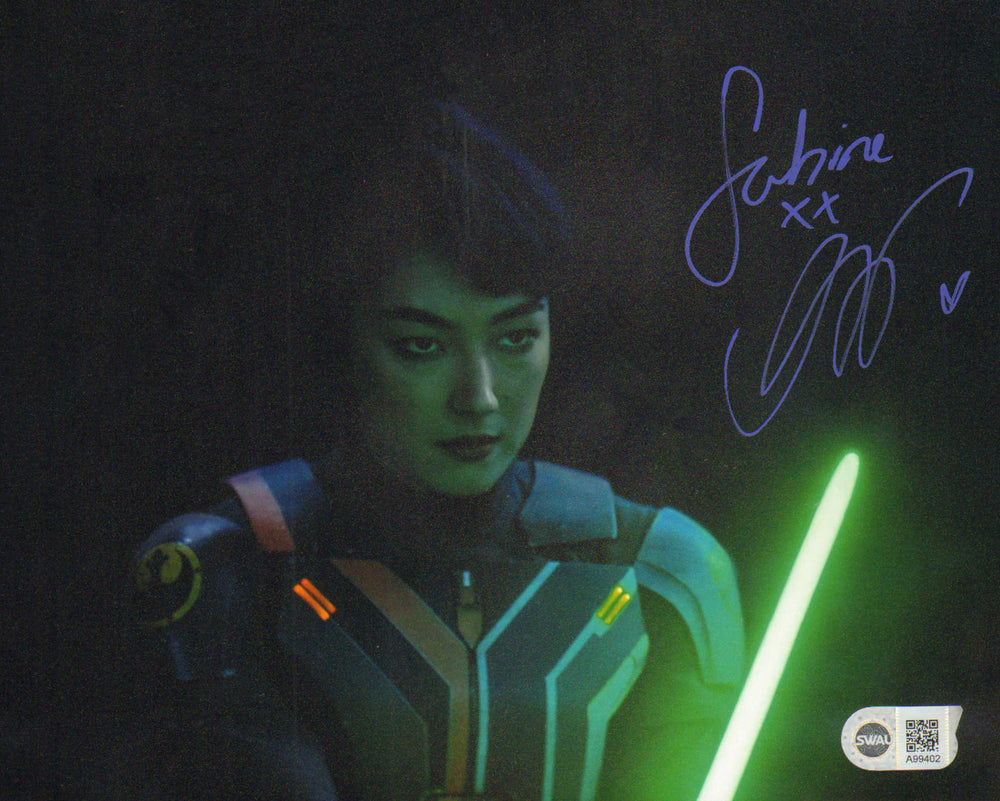 Natasha Liu Bordizzo as Sabine Wren in Star Wars: Ahsoka (SWAU) Signed 8x10 Photo with Character Name