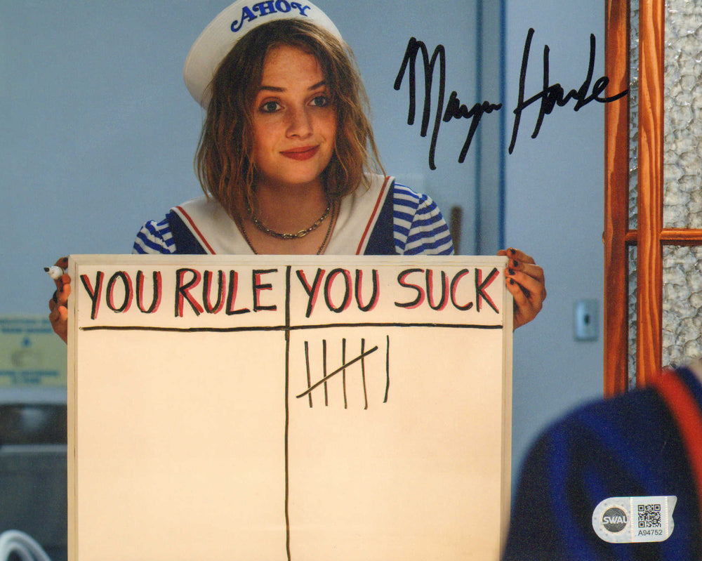 Maya Hawke as Robin Buckley in Stranger Things (SWAU) Signed 8x10 Photo