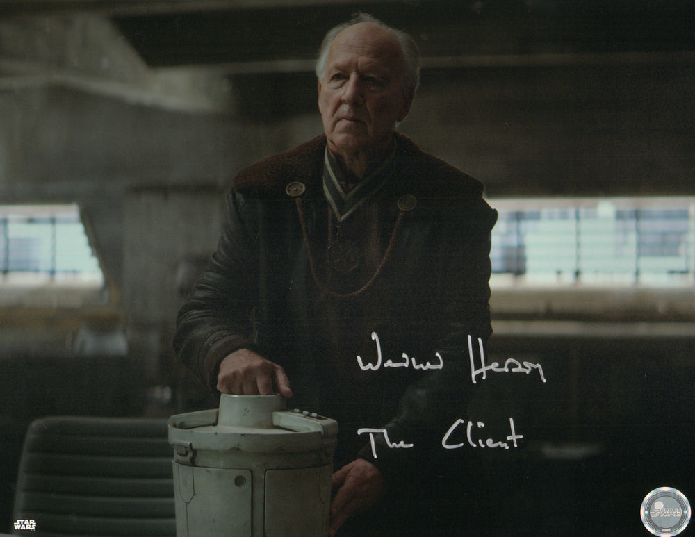 Werner Herzog as The Client in Star Wars: The Mandalorian (SWAU) Signed 11x14 Photo with Character Name