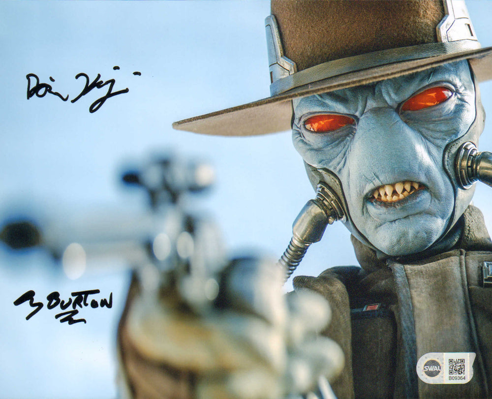 Corey Burton & Dorian Kingi as Cad Bane in Star Wars: The Book of Boba Fett (SWAU) Signed 8x10 Photo
