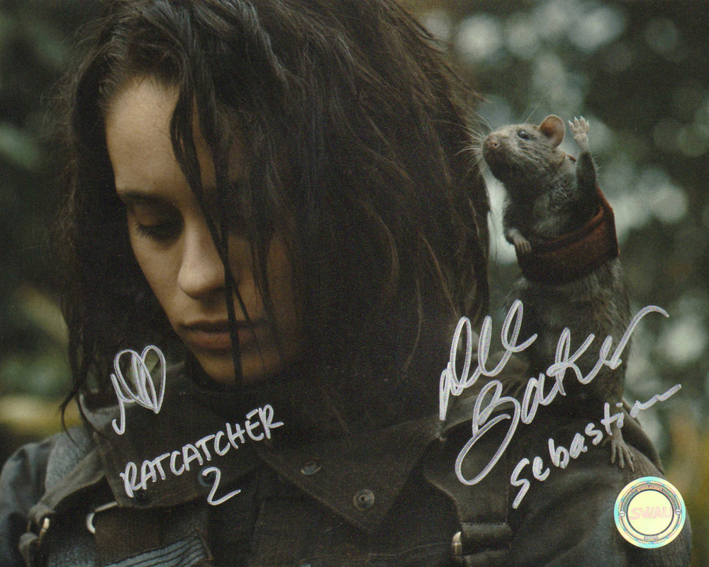 Daniela Melchior as Ratcatcher 2 & Dee Bradley Baker as Sebastian in The Suicide Squad (SWAU) Signed 8x10 Photo with Character Names