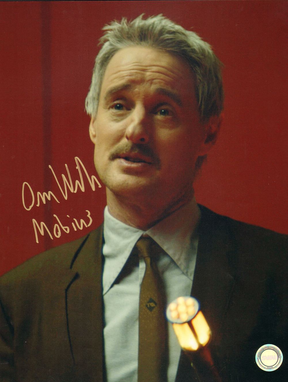 Owen Wilson as Mobius M. Mobius in Loki (SWAU) Signed 11x14 Photo with Character Name