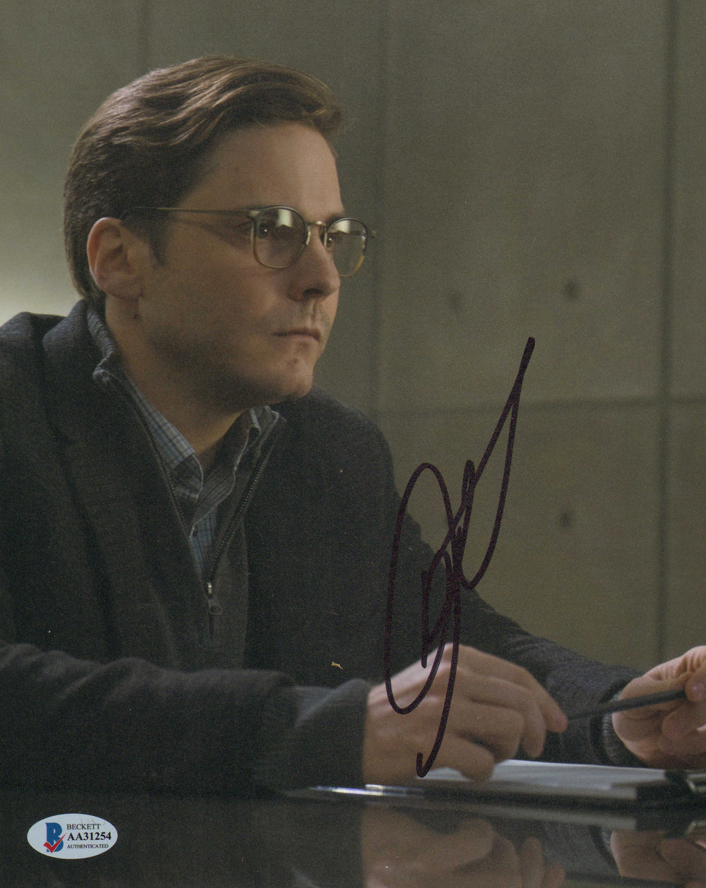 Daniel Brühl as Helmut Zemo in Captain America: Civil War (Beckett) Signed 8x10 Photo