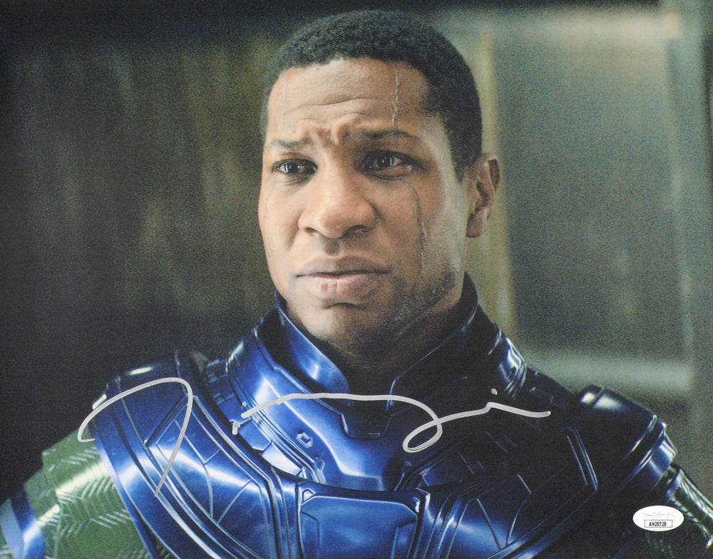 Jonathan Majors as Kang the Conqueror in Ant-Man & The Wasp: Quantumania (JSA) Signed 11x14 Photo