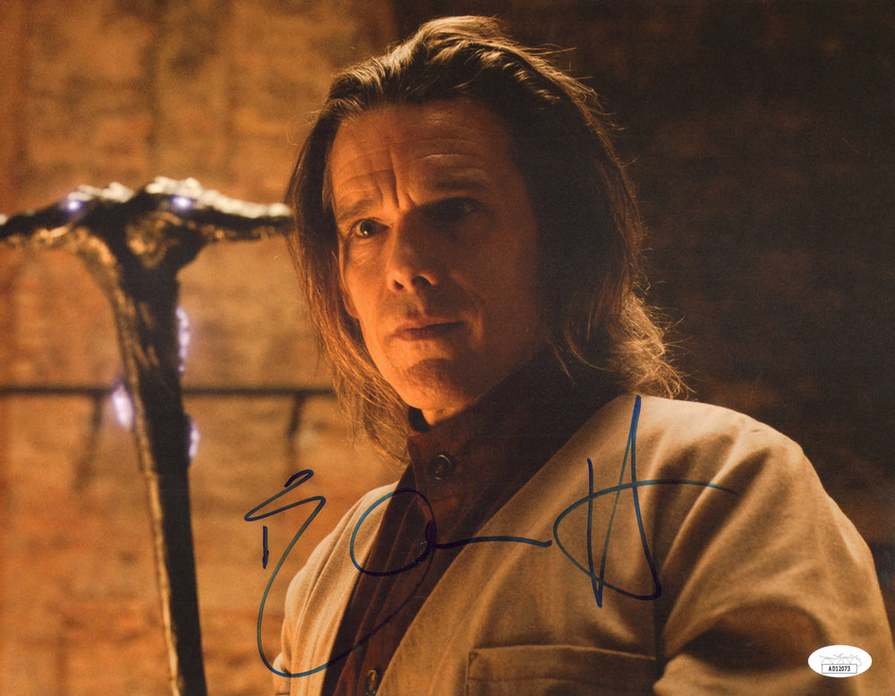 Ethan Hawke as Arthur Harrow in Moon Knight (JSA) Signed 11x14 Photo