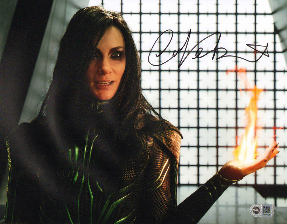 Cate Blanchett as Hela with Fire in Thor: Ragnarok (SWAU) Signed 11x14 Photo