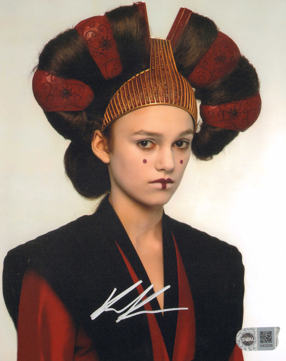 Keira Knightley as Sabe in Star Wars Episode I: The Phantom Menace (SWAU) Signed 8x10 Photo