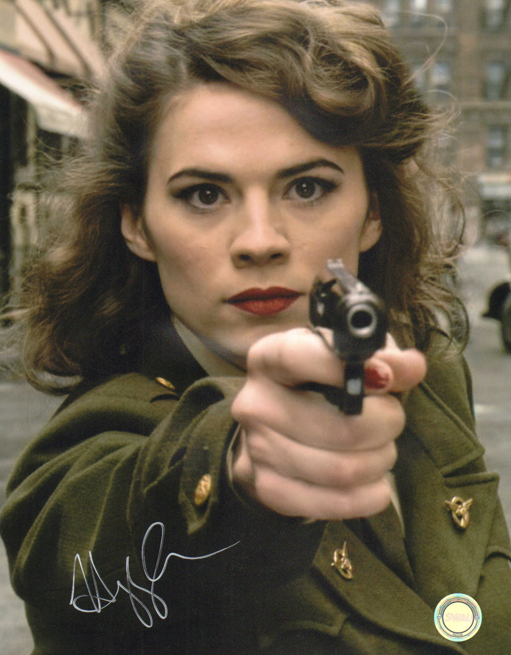 Hayley Atwell as Peggy Carter in Captain America: The First Avenger (SWAU) Signed 11x14 Photo