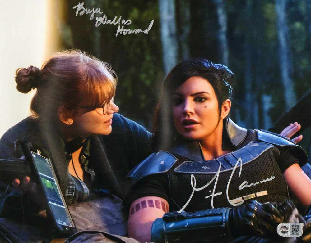 Bryce Dallas Howard as Director & Gina Carano as Cara Dune in Star Wars: The Mandalorian (SWAU) Signed 11x14 Photo