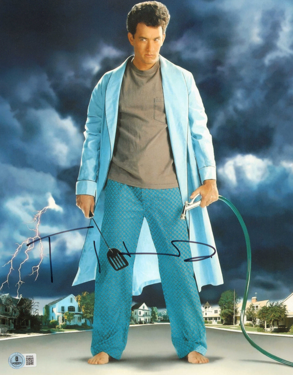 Tom Hanks as Ray Peterson in The 'Burbs (Beckett) Signed 11x14 Photo