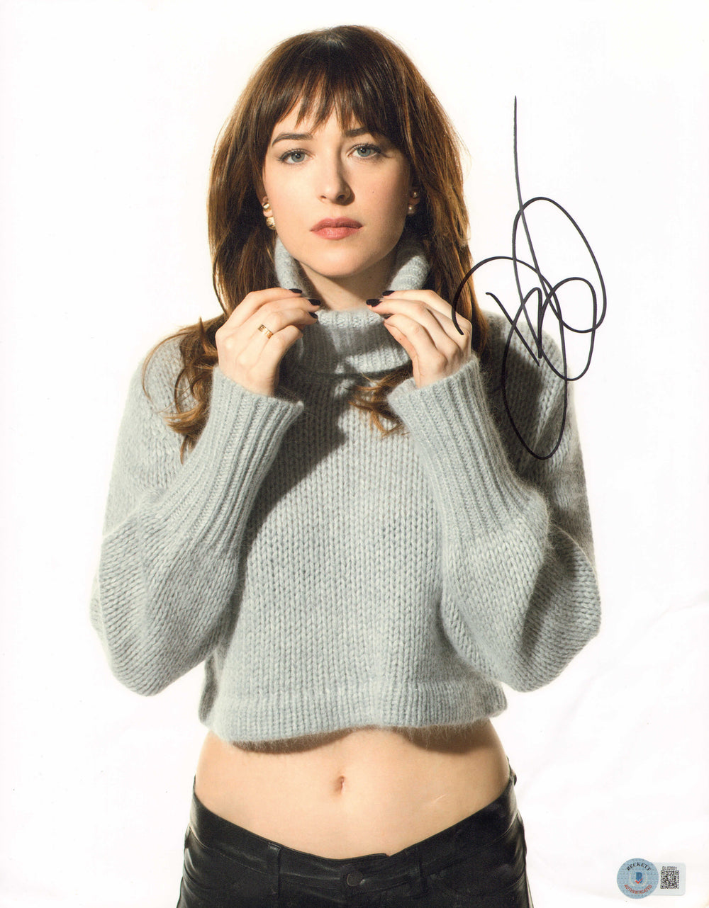 Dakota Johnson from Fifty Shades of Grey, Suspiria, & Madame Web (Beckett) Signed 11x14 Photo