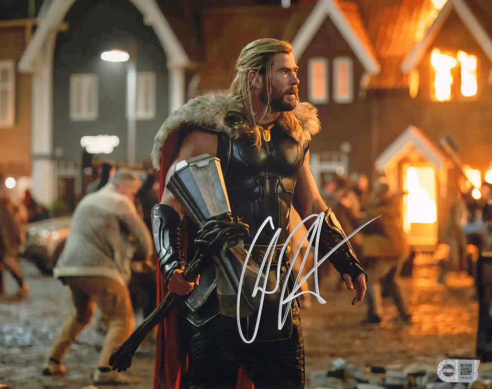 Chris Hemsworth as Thor in Thor: Love & Thunder (SWAU) Signed 11x14 Photo