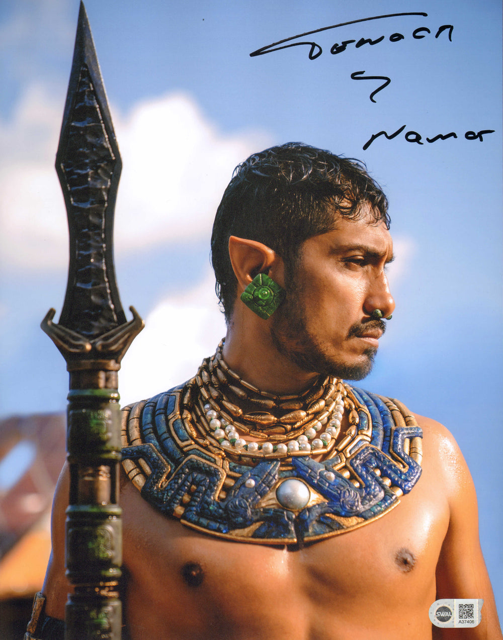 Tenoch Huerta as Namor in Black Panther: Wakanda Forever (SWAU) Signed 11x14 Photo with Character Name