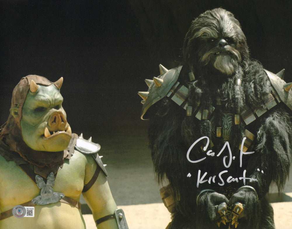 Carey Jones as Krrsantan in Star Wars: The Book of Boba Fett (Beckett) Signed 11x14 Photo with Character Name