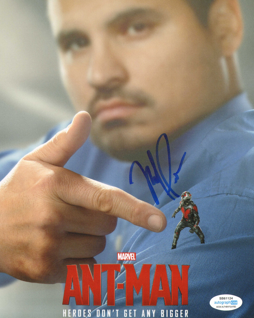 Michael Peña as Luis in Ant-Man (ACOA) Signed 8x10 Photo