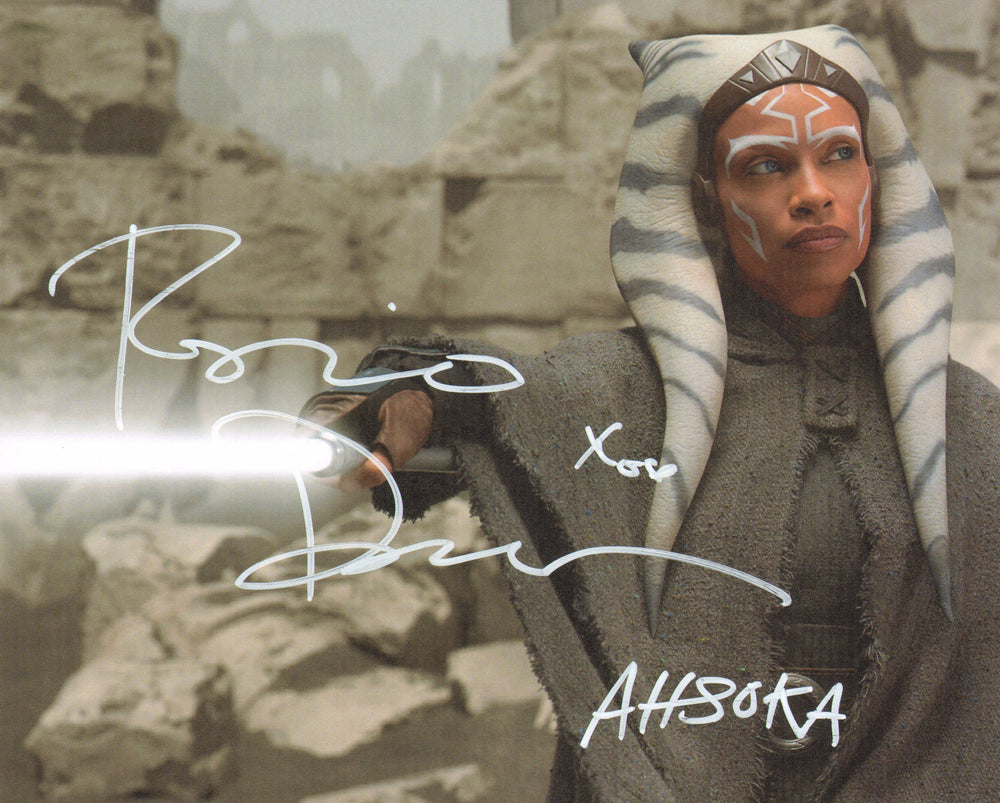 Rosario Dawson as Ahsoka Tano in Star Wars: The Mandalorian Signed 8x10 Photo with Character Name