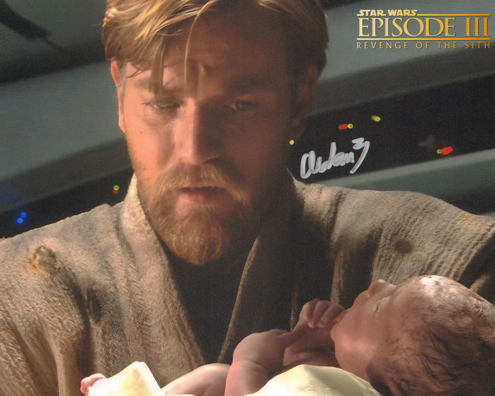 Aidan Barton as Baby Luke Skywalker in Star Wars Episode III: Revenge of the Sith Signed 8x10 Photo