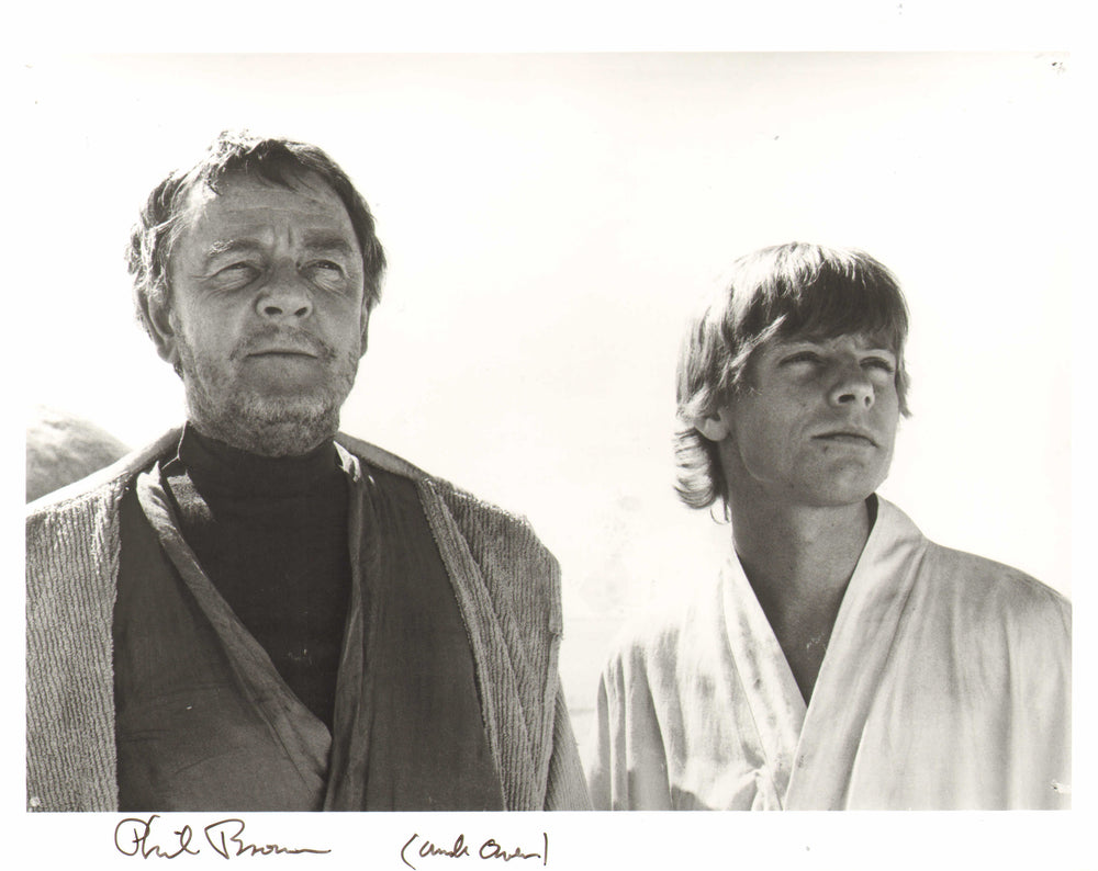 Phil Brown as Uncle Owen in Star Wars: A New Hope Signed 8x10 Photo with Character Name