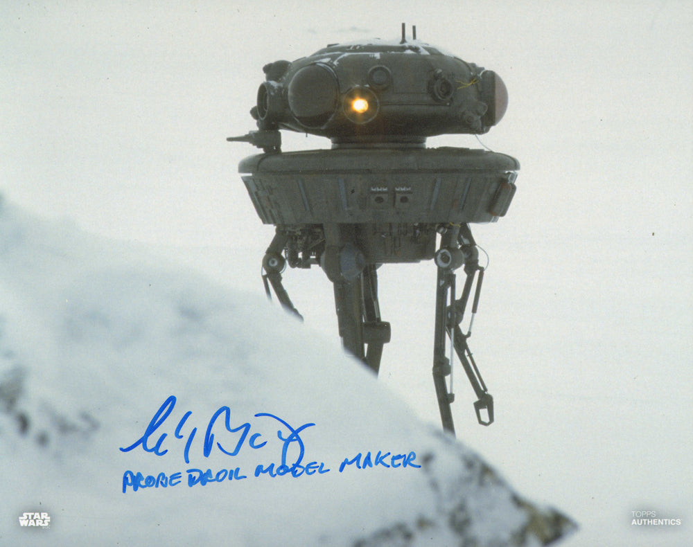 Charlie Bailey ILM Visual Effects Model Maker of Probe Droid in Star Wars: The Empire Strikes Back Signed 8x10 Photo