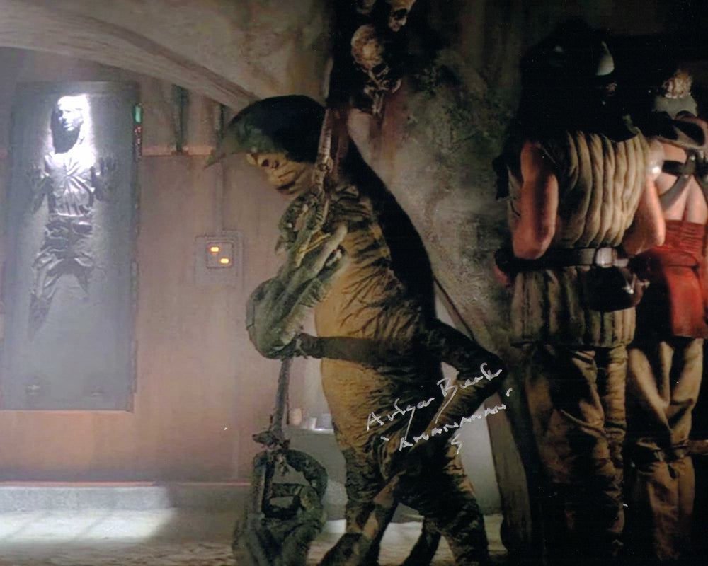 Alisa Berk Puppeteerer of Amanaman Behind the Scenes of Star Wars: Return of the Jedi Signed 8x10 Photo with Character Name