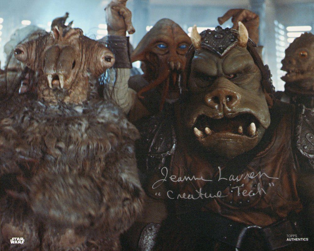 Jeanne Lauren Creature Tech in Star Wars: Return of the Jedi Signed 8x10 Photo
