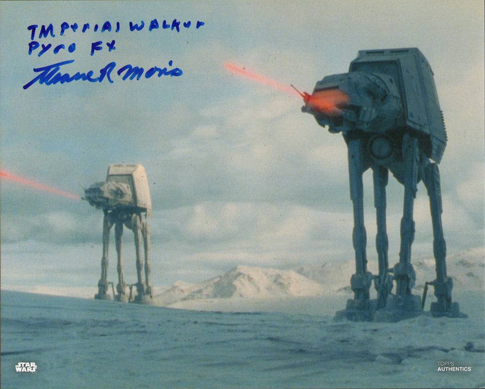 Thaine Morris AT-AT Designer & Pyro FX Artist in Star Wars: The Empire Strikes Back Signed 8x10 Photo