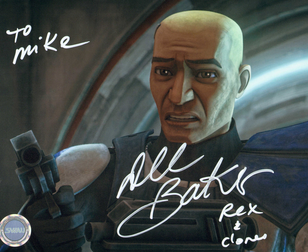 Dee Bradley Baker as Captain Rex in Star Wars: The Clone Wars (SWAU) Signed 8x10 Photo with Character Name