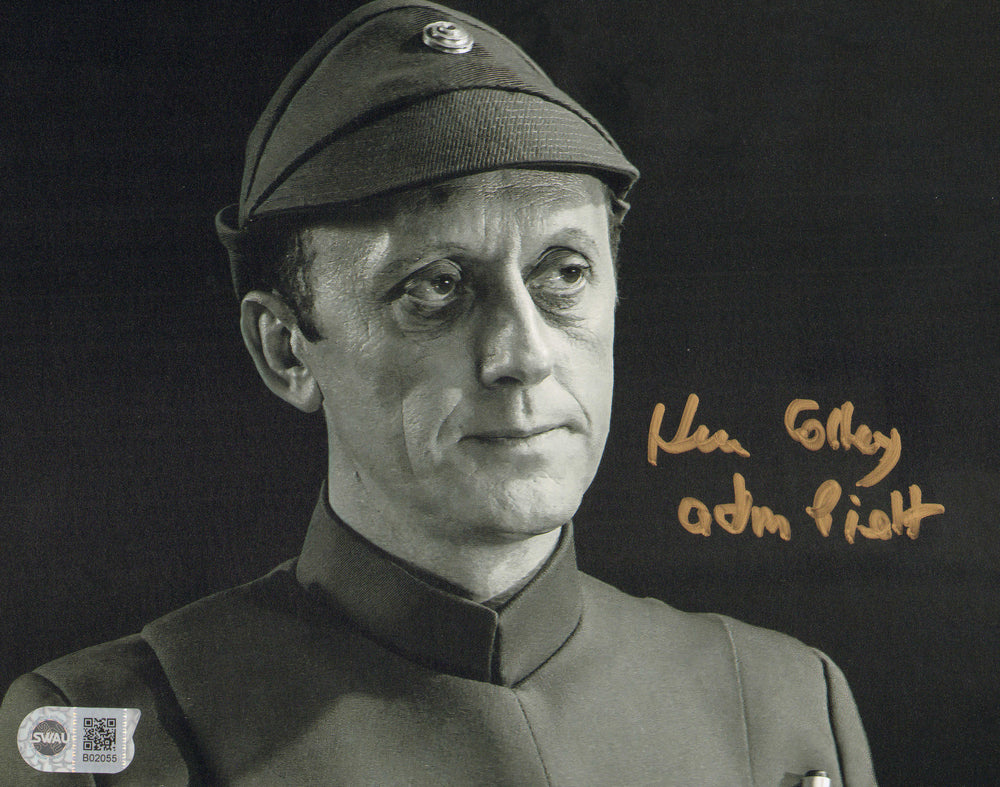 Kenneth Colley as Admiral Piett in Star Wars: The Empire Strikes Back (SWAU) Signed 8x10 Photo with Character Name