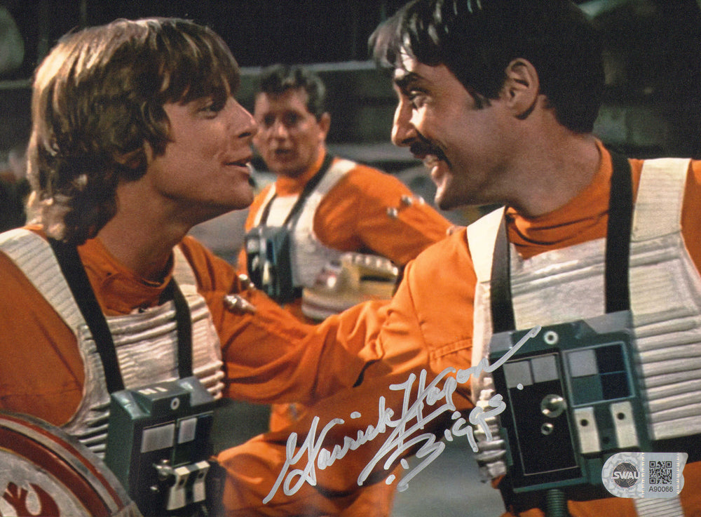 Garrick Hagon as Biggs Darklighter with Luke Skywalker in Star Wars: A New Hope (SWAU) Signed 8x10 Photo with Character Name