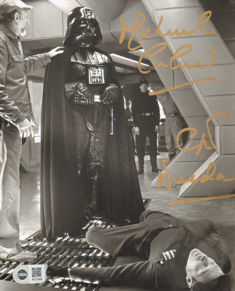 Michael Culver as Captain Needa in Star Wars: The Empire Strikes Back (SWAU) Signed 8x10 Photo with Character Name