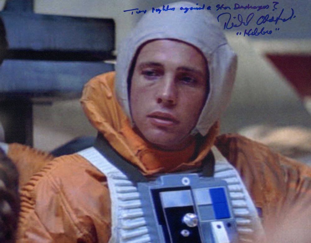 Richard Oldfield as Derek Klivian / Hobbie in Star Wars: The Empire Strikes Back Signed 11x14 Photo with Character Name & Quote