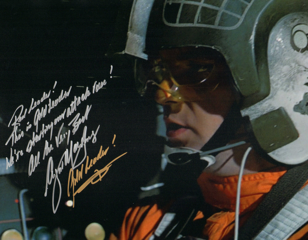 Angus MacInnes in as Gold Leader in Star Wars: A New Hope Signed 11x14 Photo with Character Name & Quote
