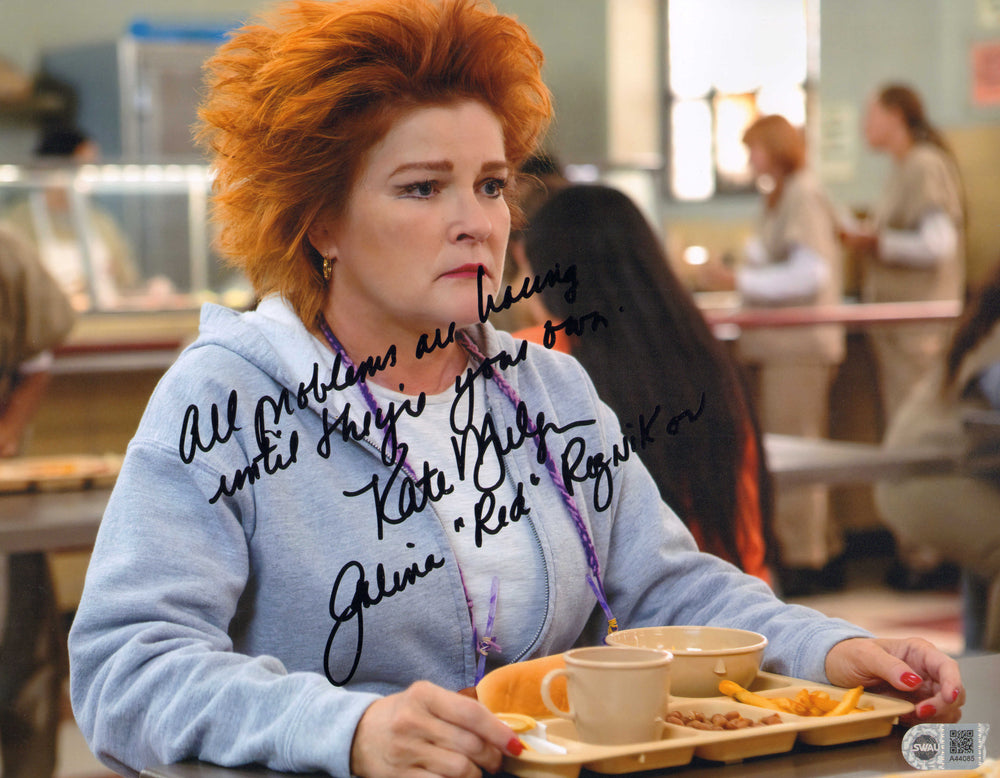 Kate Mulgrew as Red in Orange is the New Black (SWAU) Signed 11x14 Photo with Character Name & Quote