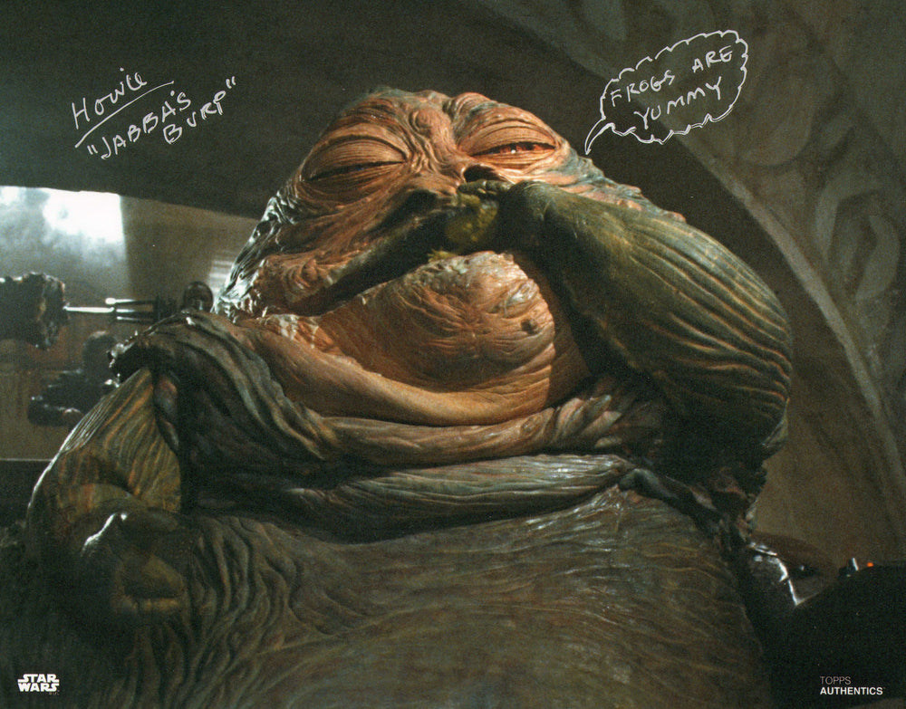 Howie Hammerman as Jabba's Burp in Star Wars: Return of the Jedi Signed 8x10 Photo with Character Name