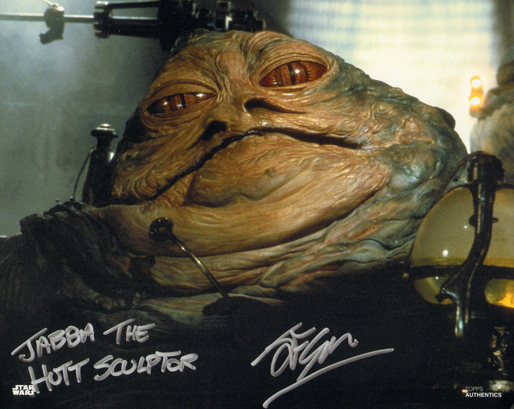 John Coppinger ILM Jabba The Hutt Sculptor in Star Wars: Return of the Jedi Signed 8x10 Photo