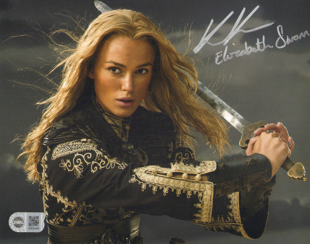Keira Knightley as Elizabeth Swann in Pirates of the Caribbean: At World's End (SWAU) Signed 8x10 Photo with Character Name