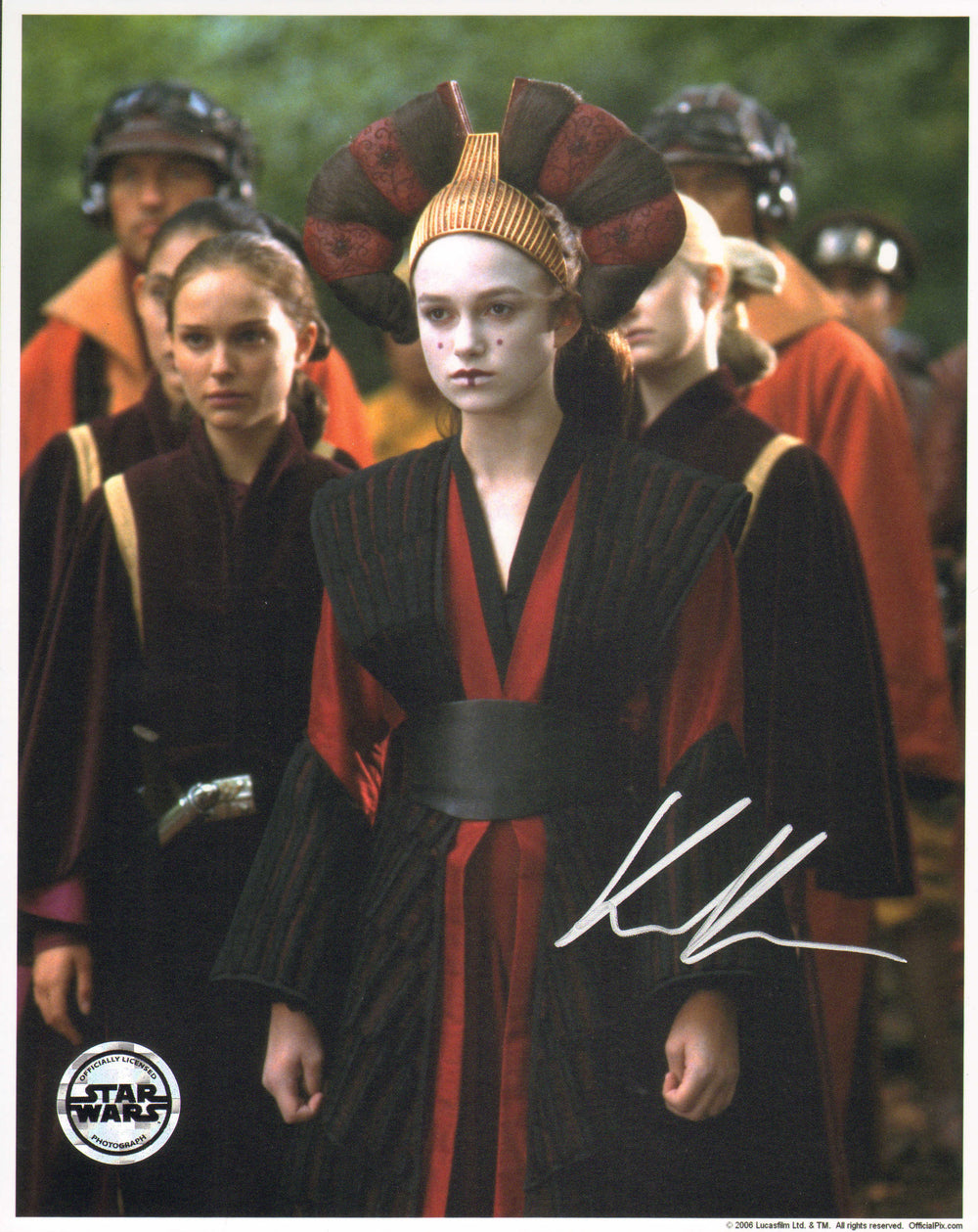 Keira Knightley as Sabe in Star Wars Episode I: The Phantom Menace (Official Pix/SWAU) Signed 8x10 Photo