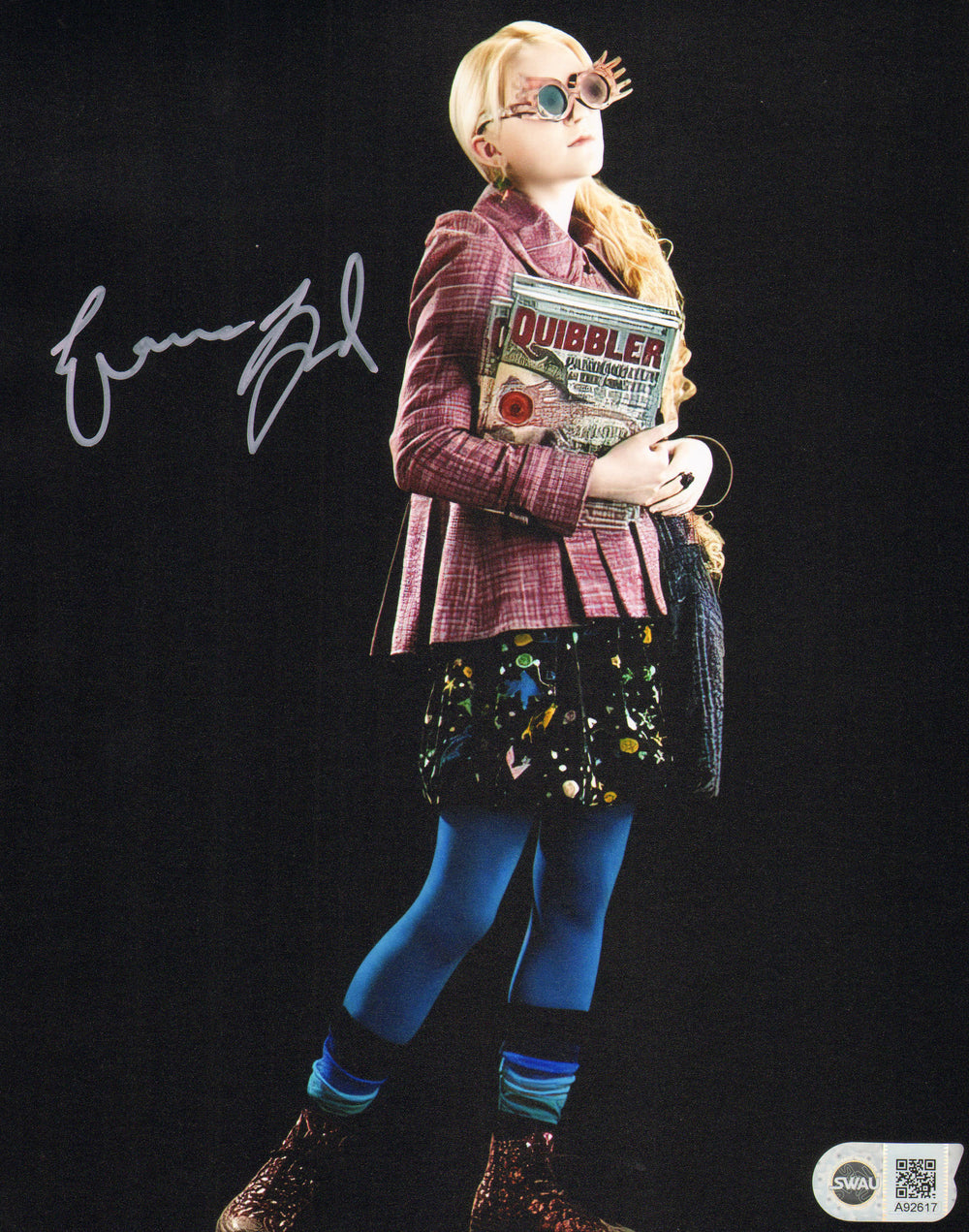 Evanna Lynch as Luna Lovegood in Harry Potter & the Half-Blood Prince (SWAU) Signed 8x10 Photo