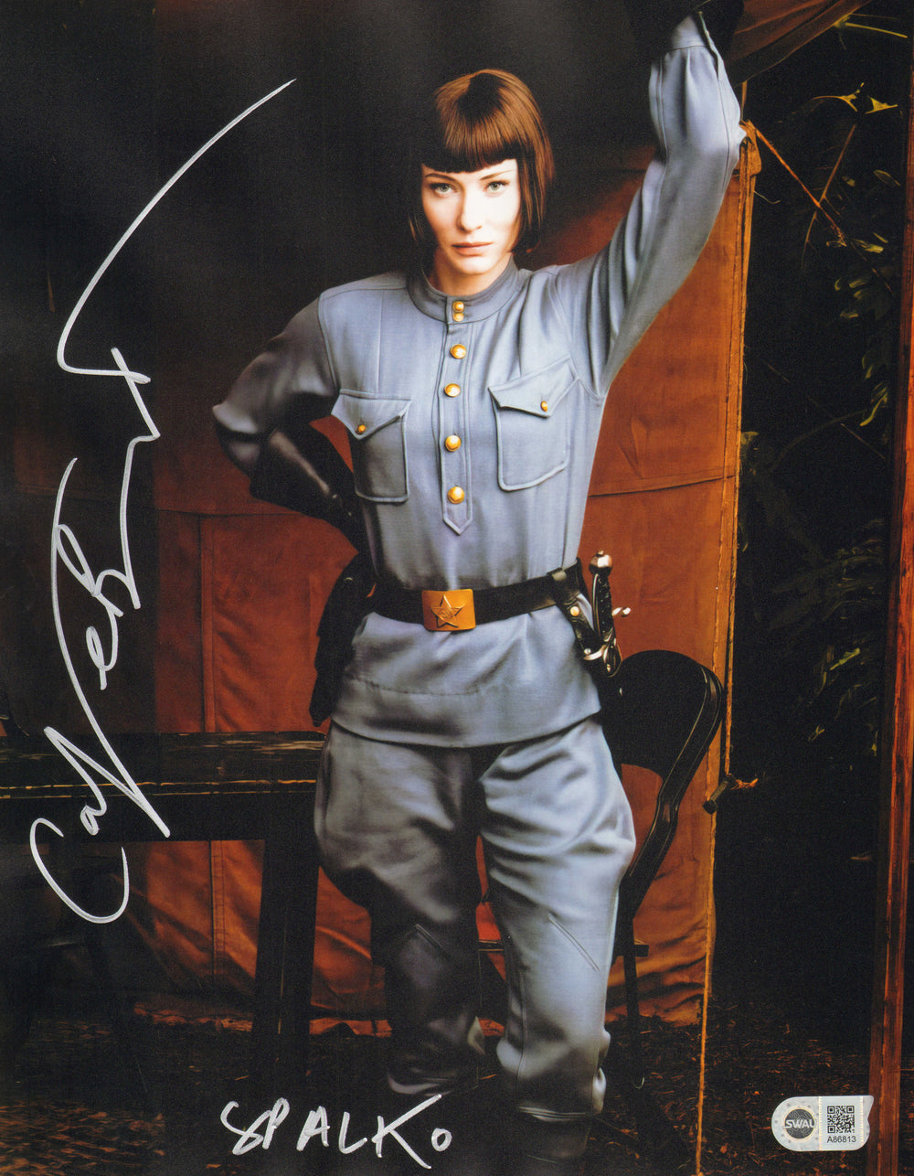 Cate Blanchett as Irina Spalko in Indiana Jones & the Kingdom of the Crystal Skull (SWAU) Signed 11x14 Photo with Character Name