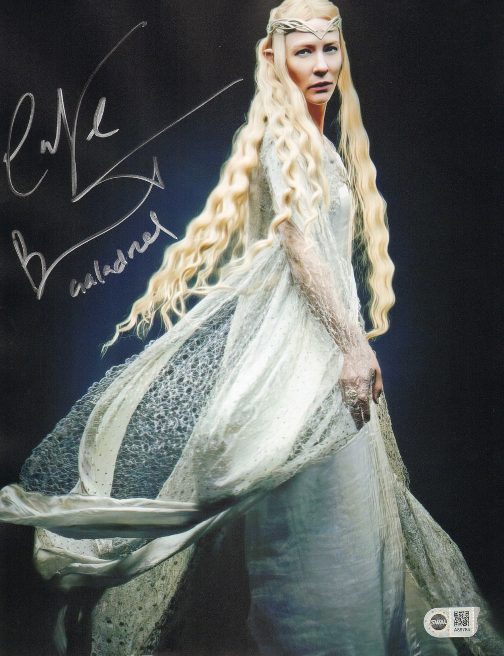 Cate Blanchett as Galadriel in The Hobbit: An Unexpected Journey (SWAU) Signed 11x14 Photo with Character Name