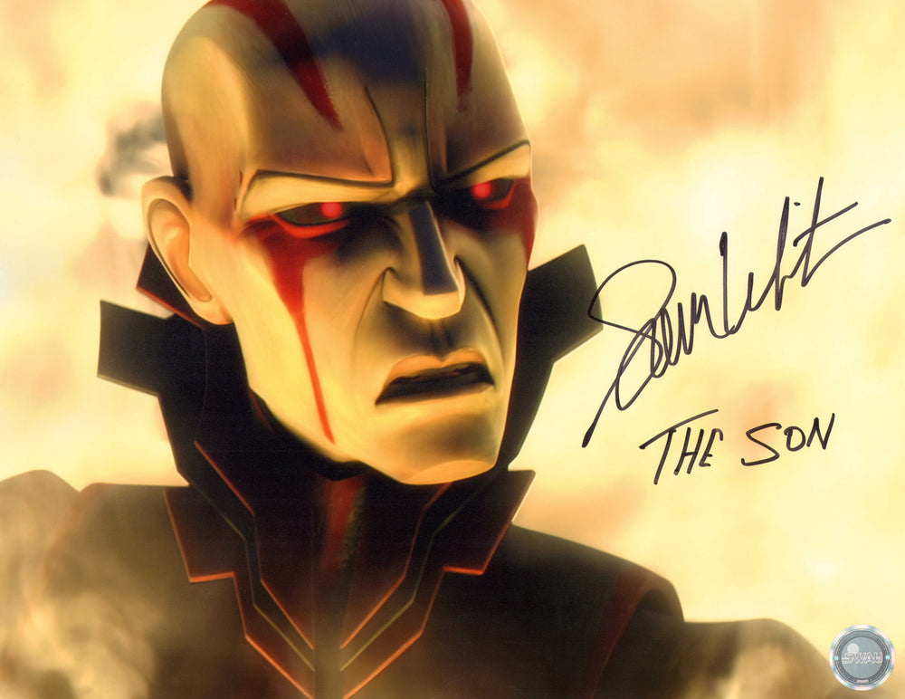 Sam Witwer as The Son of Mortis in Star Wars: The Clone Wars (SWAU) Signed 11x14 Photo with Character Name
